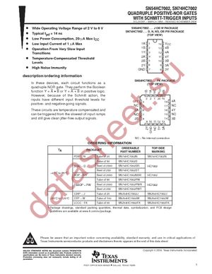 SN74HC7002DRG4 datasheet  